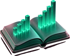 Open report with rising chart columns